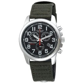 Citizen Eco-Drive Men's Chronograph Canvas Watch
